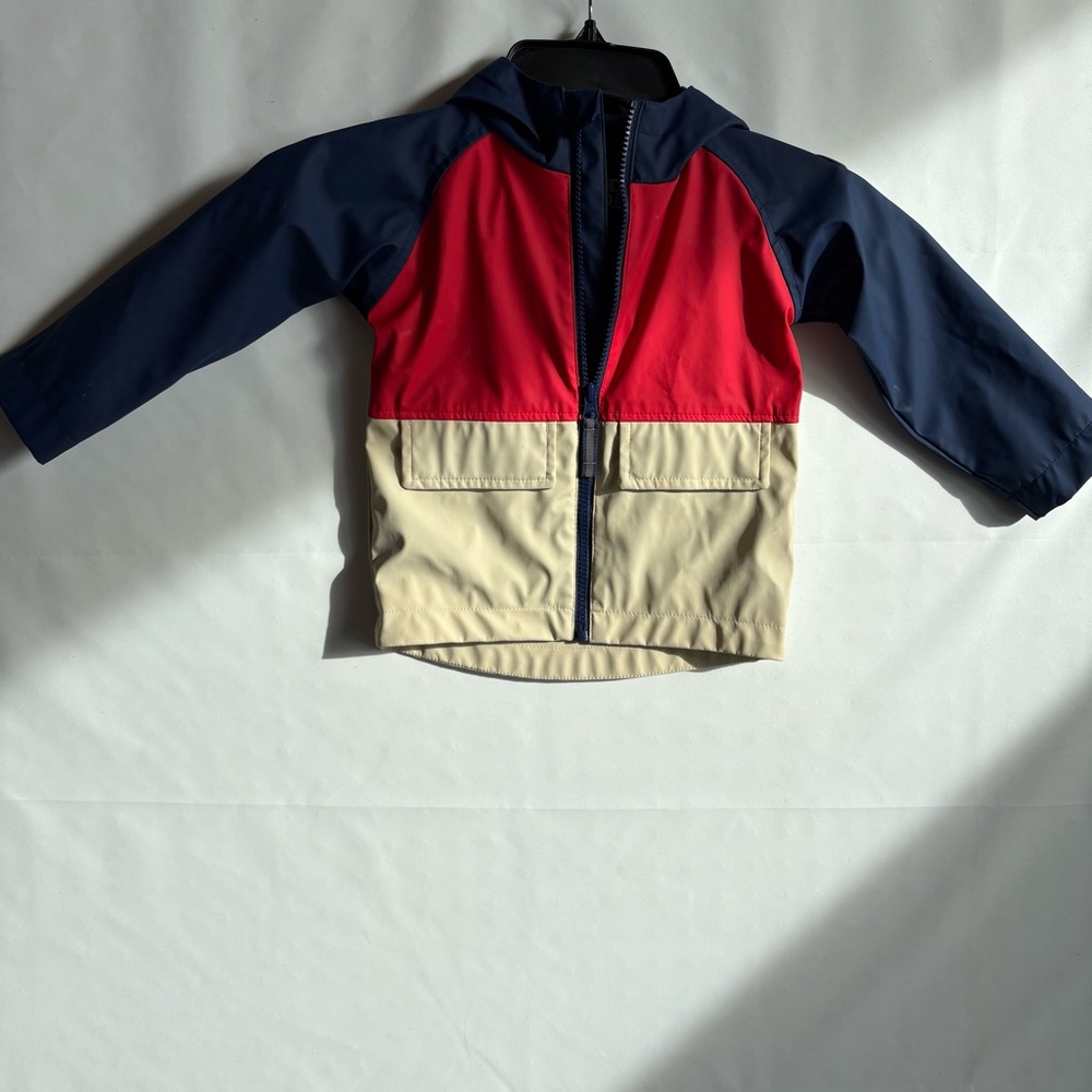 Lands' End Kids' Red and Navy Hooded Jacket. Size 2T INV25/339
